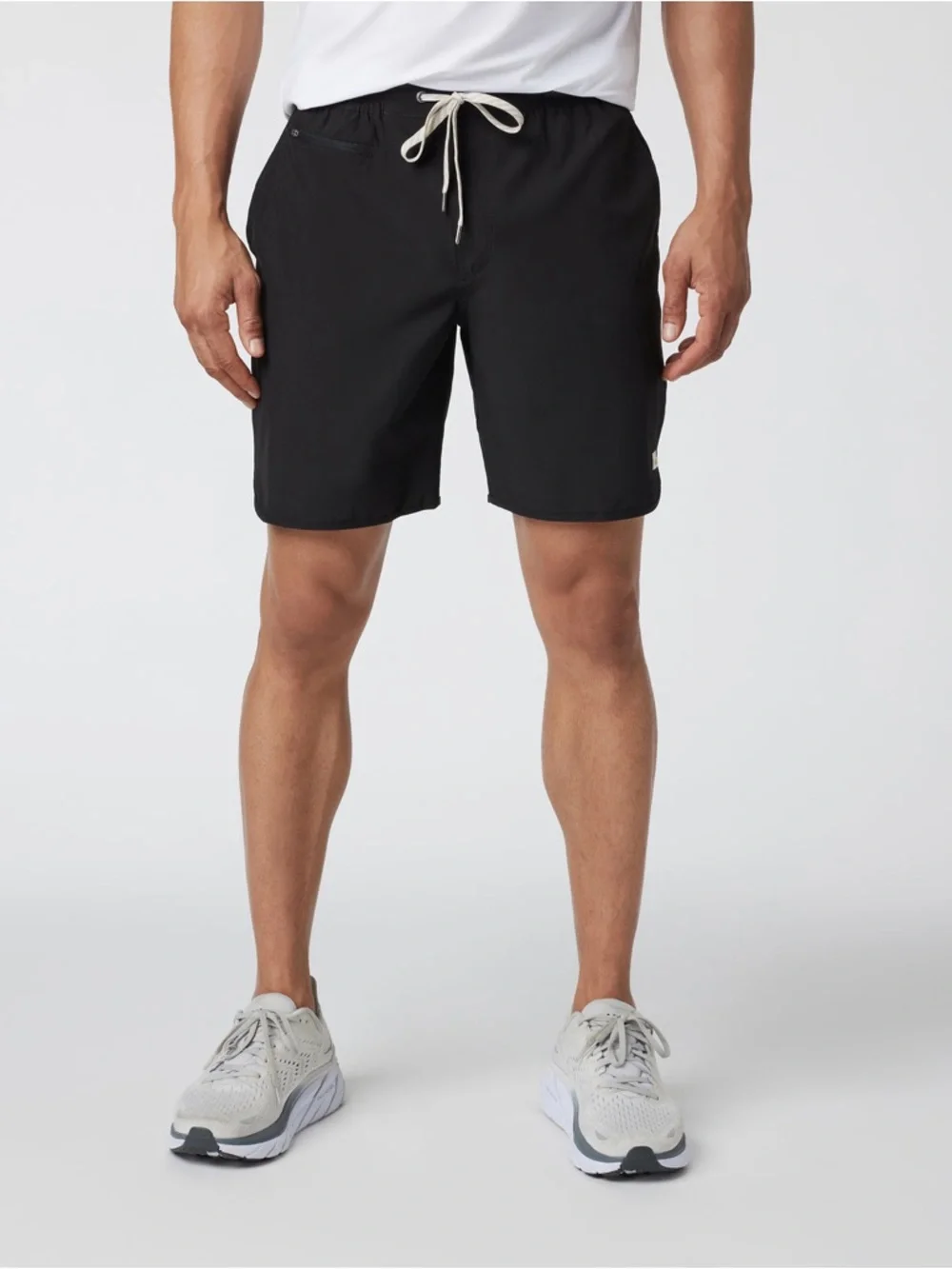 Vuori Banks Unlined Black Gray Athletic Shorts
